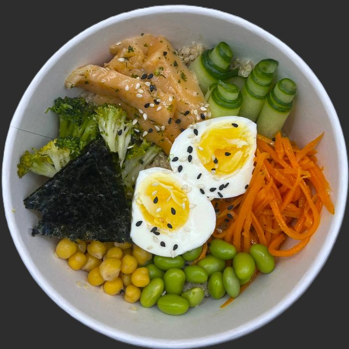 Боул с лососем