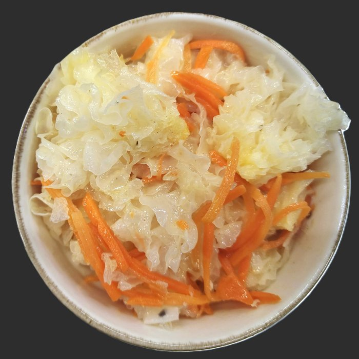 Салат из древесных грибов и моркови