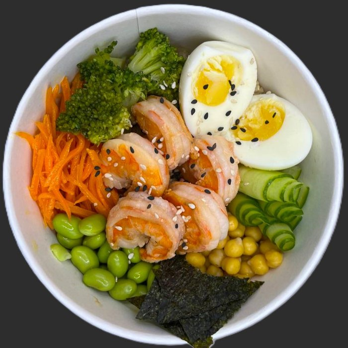 Боул с креветками